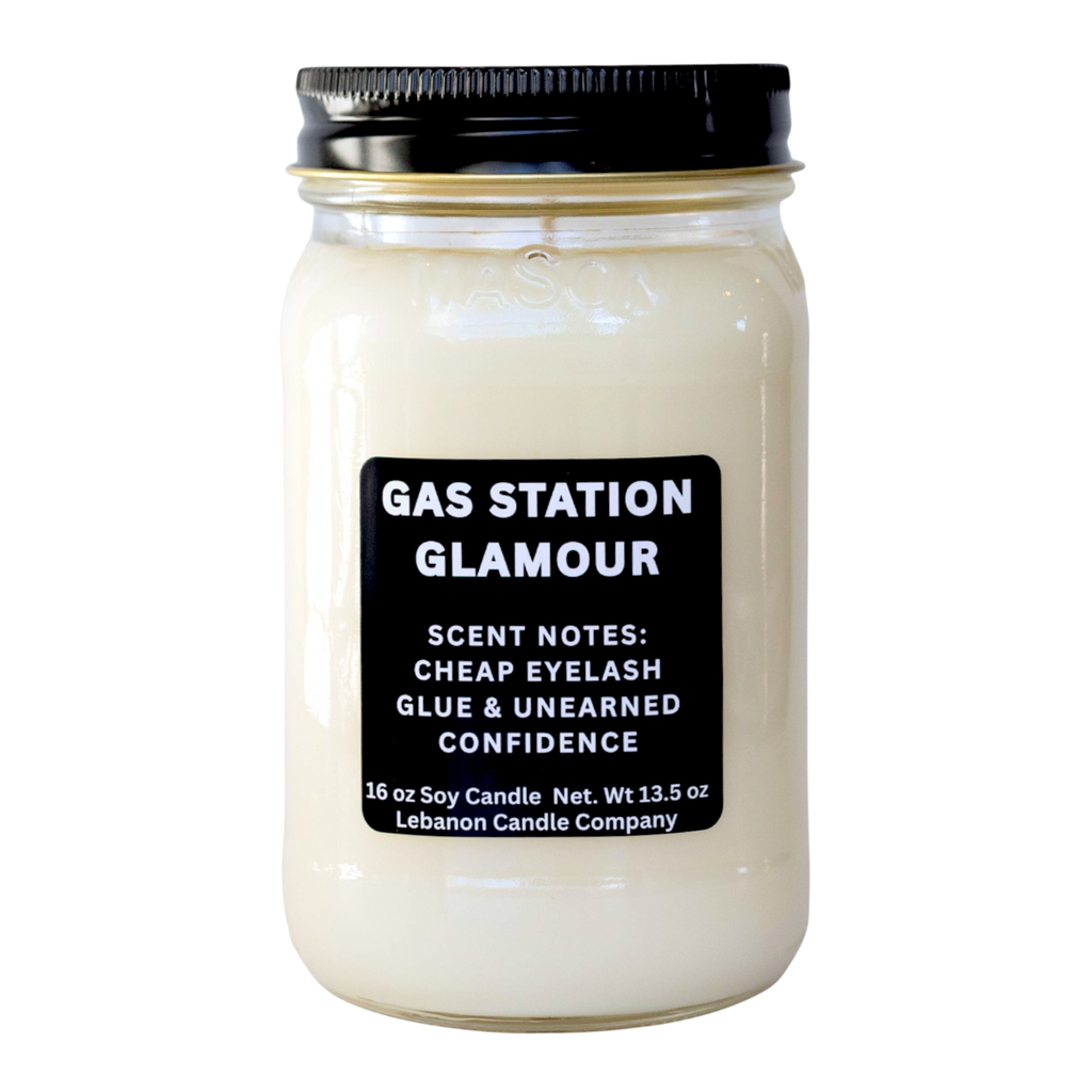 Gas Station Glamour Funny Candle