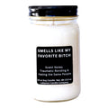 Smells Like My Favorite Bitch Funny Candle