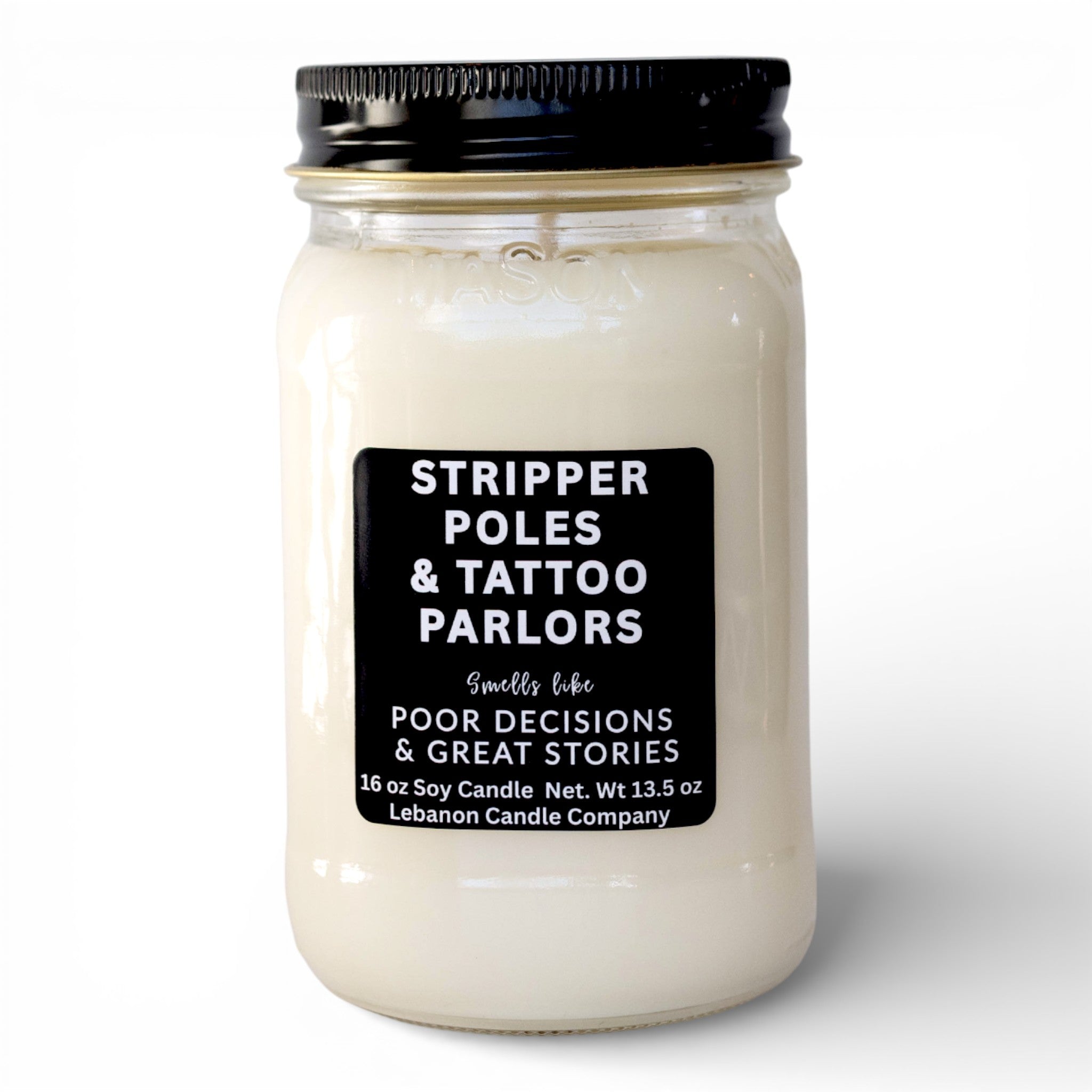 Stripper Poles and Tattoo Parlors Funny Candle