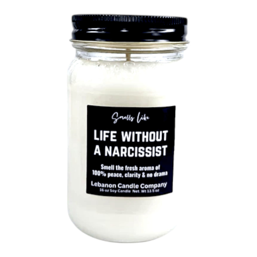 Life Without A Narcissist Funny Candle